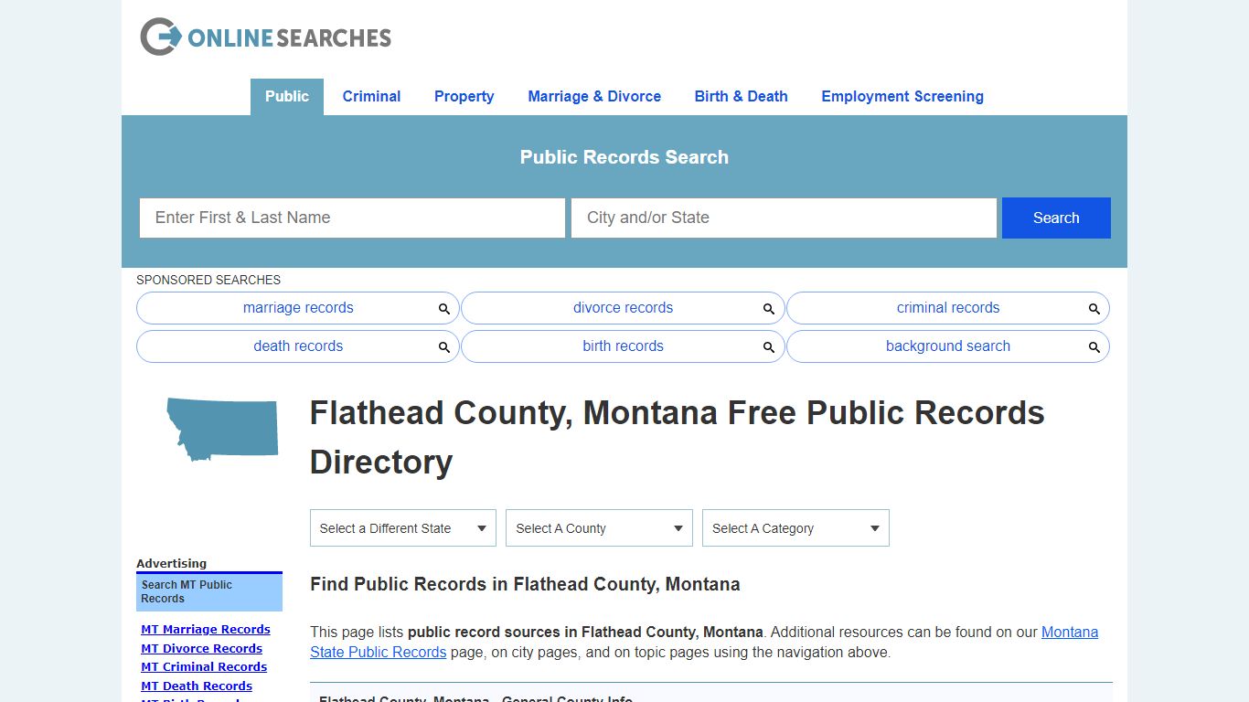 Flathead County, Montana Public Records Directory